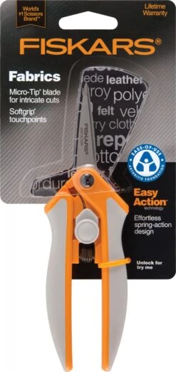 Gefederte Präzisionsschere - Fiskars Easy Action Fadenschere / Stoffschere Mit Soft Grip