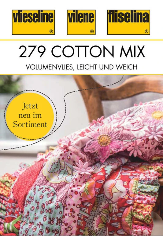 279 Cotton Mix 80/20 Vlies - SB-Packung 220x270cm Überbreite - Freudenberg - NATUR 1 279 Cotton Mix 80/20 Vlies - SB-Packung 220x270cm Überbreite - Freudenberg - NATUR