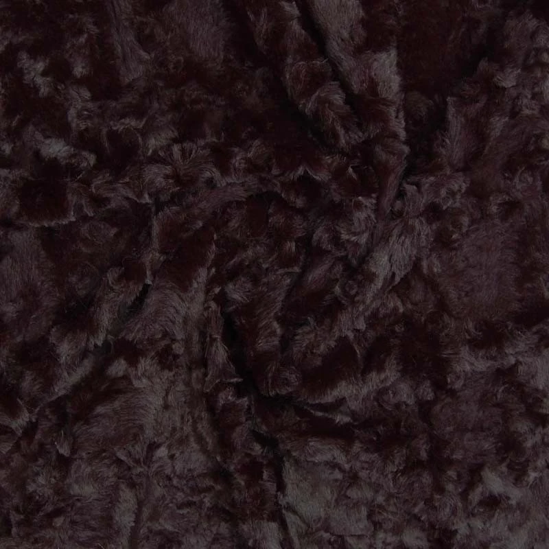 Luxuriöser Kunstpelz - Schwarzer Fellstoff