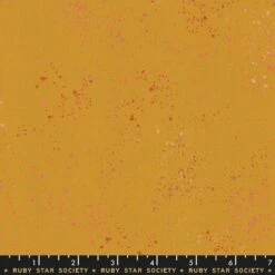 Speckled Cactus - Gelboranger Ruby Star Society Basicstoff - Rashida Coleman Hale Designerstoff Mit Metallic Akzenten