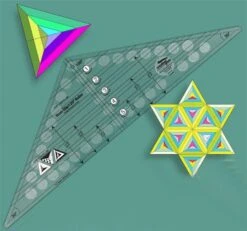 120° Grad Patchworklineal - 120 Degree Triangle Quilt Ruler - Creative Grids Non Slip Ruler