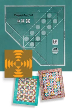 Creative Grids Pineapple Trim Tool Quilt Ruler - Ananas Patchworkblock Patchworklineal
