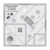 3" & 6 Inch Square In A Square Trim Tool - 2-in-1 Creative Grids Non Slip Ruler - Patchworklineal