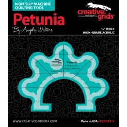 Angela Walters Quiltlineal "Petunia" - Creative Grids Non Slip Machine Quilting Tool - Rulerwork Maschinenquiltlineal