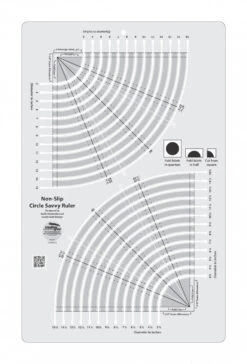 Kreislineal & Kreisschablonen-Set - Creative Grids Circle Savvy - Creative Grids Non Slip Ruler