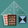 90° Grad Patchworklineal - 90 Degree Triangle Quilt Ruler - Creative Grids Non Slip Ruler