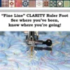 FÜR ALLE HERSTELLER! Klarsicht-Linealfuß Ruler Work Foot - Universal Nähmaschinenfuß / Quiltfuß / Rulerfuß "Fine Line Clarity"
