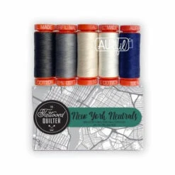 50wt New York Neutral Mini Thread Collection - Kleines Aurifil Garnsortiment - The Tattooed Quilter