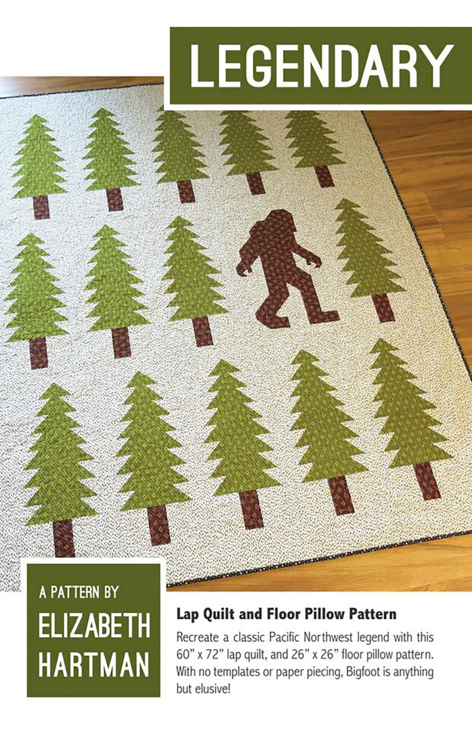 Bigfoot Patchworkdecke - Legendary Quilt Pattern By Elizabeth Hartman