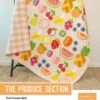 The Produce Section Pattern By Elizabeth Hartman - Obst & Früchte Patchworkdecke Schnittmuster
