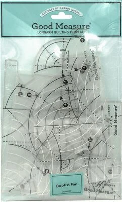 Baptist Fan Set - 5er Quiltlineal-Set - Good Measure Longarm Quilting Template - Rulerwork Maschinenquiltlineal Von Amanda Murphy