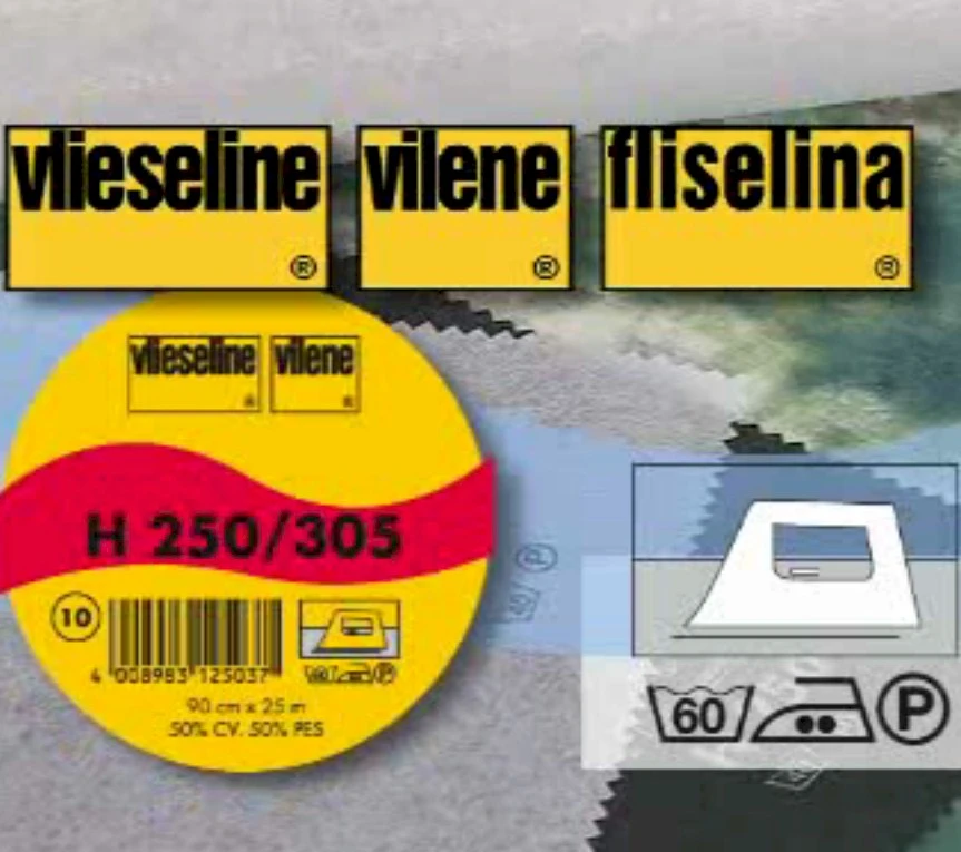 H 250 - Vlieseline Bügeleinlage Standard - 25m Rolle