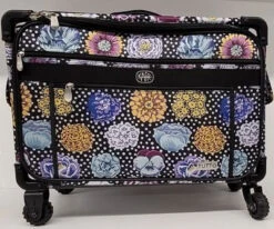 Limited Edition Kaffe Fassett Tutto Nähmaschinentrolley & Kurstasche - Big Blooms Tutto Trolley