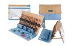KnitPro Ginger Deluxe Set - Auswechselbare Nadelspitzen / Austauschbare Rundstricknadeln In Treibholz-Optik