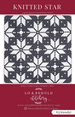 Knitted Star Patchworkdecke Quilt Pattern - Vorlage & Schnittmuster Von Lo & Behold Stitchery / Brittany Lloyd