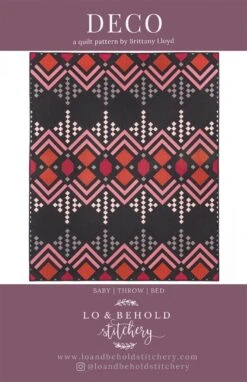 Deco Patchworkdecke Quilt Pattern - Vorlage & Schnittmuster Von Lo & Behold Stitchery / Brittany Lloyd