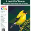 Chip The Goldfinch FPP - Goldfink Vogel Quilt - Original Lizensiertes Legit Kits Schnittmuster / Materialpackung / Stoffpaket - Sonderanfertigung