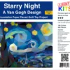 Van Gogh Sternennacht FPP - Starry Night Quilt - Original Lizensiertes Legit Kits Schnittmuster / Materialpackung / Stoffpaket - Sonderanfertigung