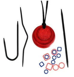 Magnetische Halskette Für Stricker Inklusive Zubehör - Rotes Magnetic Knitter's Necklace Kit - KnitPro Cherry Berry