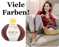 Merino Yak Strickgarn - Deluxe Sockenstrickgarn - Regia Premium - Schachenmayr Strumpfgarn