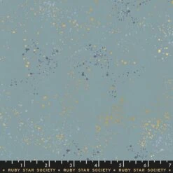 Speckled Soft Blue - Hellblau Ruby Star Society Basicstoff - Rashida Coleman Hale Designerstoff Mit Metallic Akzenten