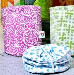 MATERIALPACKUNG & ANLEITUNG: Tischabfallbehälter - Pop Up Restefresser - Fat Quarter Mülleimer Schnittmuster