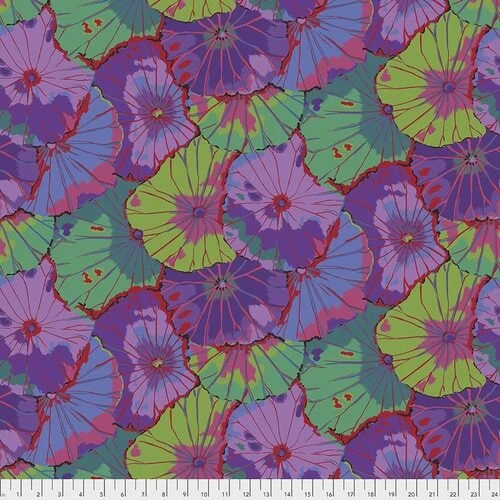 ÜBERBREITER RÜCKSEITENSTOFF! Purple Lotus Leaf - Kaffe Fassett Collective Designerstoffe - Spring 2021 - Blumenstoff Quilt Backing Patchworkstoff 1 ÜBERBREITER RÜCKSEITENSTOFF! Purple Lotus Leaf - Kaffe Fassett Collective Designerstoffe - Spring 2021 - Blumenstoff Quilt Backing Patchworkstoff