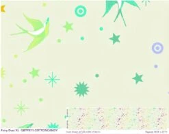 Überbreiter Rückseitenstoff! Cotton Candy Fairy Dust XXL Quilt Backing - Everglow Neon True Colors Tula Pink Designerstoff - FreeSpirit Patchworkstoffe