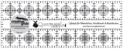 Quiltzauberei.de Inch-Lineal Für Nähwittchen, Stricklieseln & Basteltanten - 2 1/2 X 6 1/2 Inches - Original Creative Grids Fritz Edition