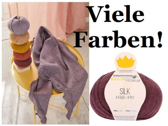 Silk Seiden-Strickgarn - Deluxe Sockenstrickgarn - Regia Premium - Schachenmayr Strumpfgarn
