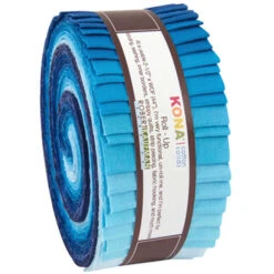 2 1/2" Stoffschnecke "Sky Gazer" - Kona Cotton Solids Roll-Up