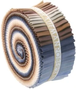 2 1/2" Stoffschnecke - Neutrals Kona Cotton Solids Roll-Up