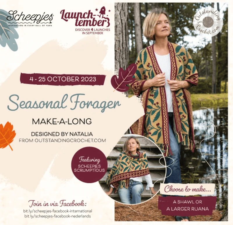 Scheepjes CAL / MAL 2023 Seaonsal Forager Crochet Make Along - Outstanding Crochet Garnpackung