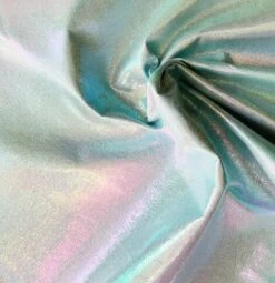 Seafoam Kunstleder - Schillernder Mint-Perlmutt-Metallic Soft Vinyl Zuschnitt - Sew Hungry Hippie