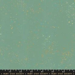 Speckled Soft Aqua - Salbeigrüner Ruby Star Society Basicstoff - Rashida Coleman Hale Designerstoff Mit Metallic Akzenten