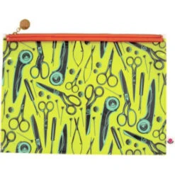 Limited Edition Glitzer Vinyl "Homemade" Täschchen - Original Tula Pink Hardware - Tula Pink Cut Once Medium Bag