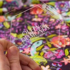 Tula Pink Queen Of Diamonds Pinkdoor Fabrics - EPP Paper Pieces / Acrylschablonen-Set