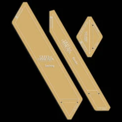 LATTICE & CORNERSTONE Acrylschablonen-Set Für Tula Pink Queen Of Diamonds Pinkdoor Fabrics