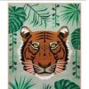 The Tiger Abstractions Quilt - The Jungle Abstractions Tiger Wildkatzen Quilt By Violet Craft - FPP Anleitung / Schnittmuster