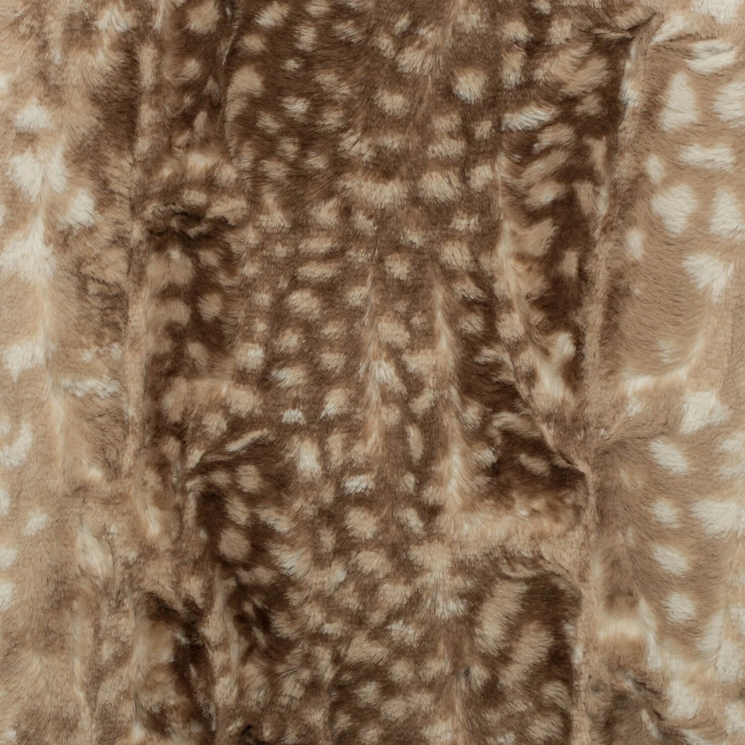 Luxuriöser Kunstpelz RehkitzFellimitat - Cappuccino Fawn Luxe Cuddle Fellstoff - Webpelz Kunstfell