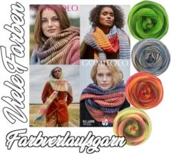 Gomitolo Farbverlaufsgarne - Viele Farben - LANA GROSSA Strickgarn Arte / Dipinto / Pablo / Versione