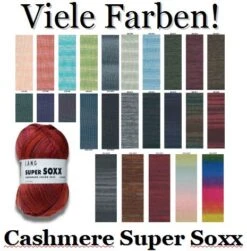 Cashmere Color Super Soxx - VIELE FARBEN! - Sockenstrickgarn / Sockenwolle Mit Kaschmir - LANG YARNS